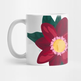 Red Flower Mug